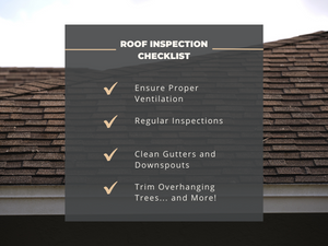 Roofing inspection checklist for your West Easton home.