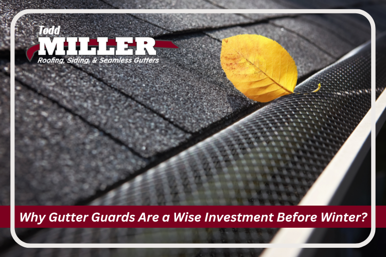 Get Ice-free gutters in winter thanks to Todd Miller Roofing's gutter guard installation