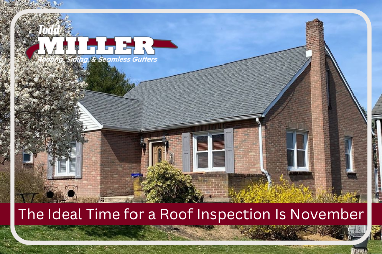 Palmer Heights home receiving a thorough roof inspection by Todd Miller Roofing professionals